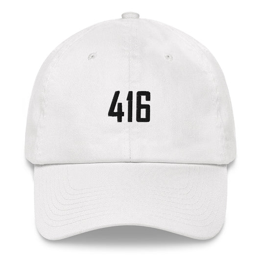 416 Type White Dad Cap
