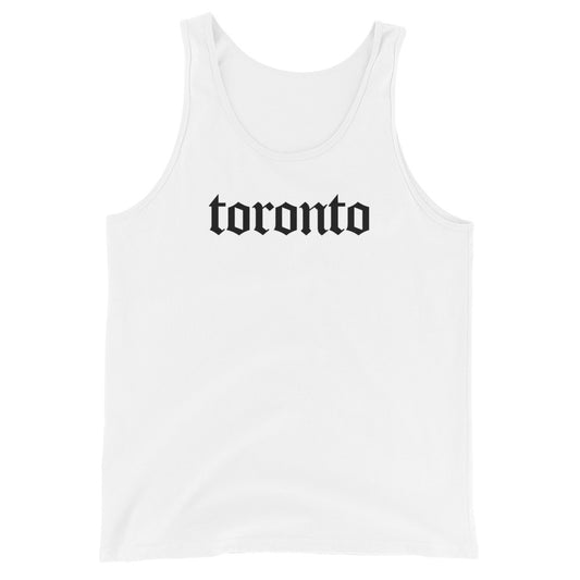 Toronto Gothic Unisex White Tank Top