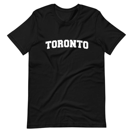 Toronto Varsity Unisex Black T-Shirt