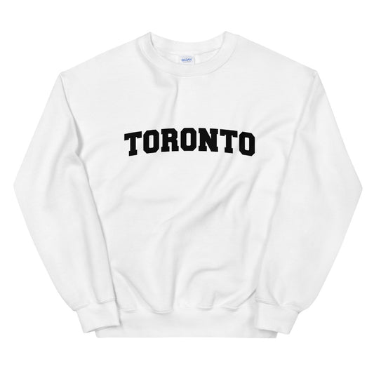 Toronto Varsity Unisex White Sweatshirt