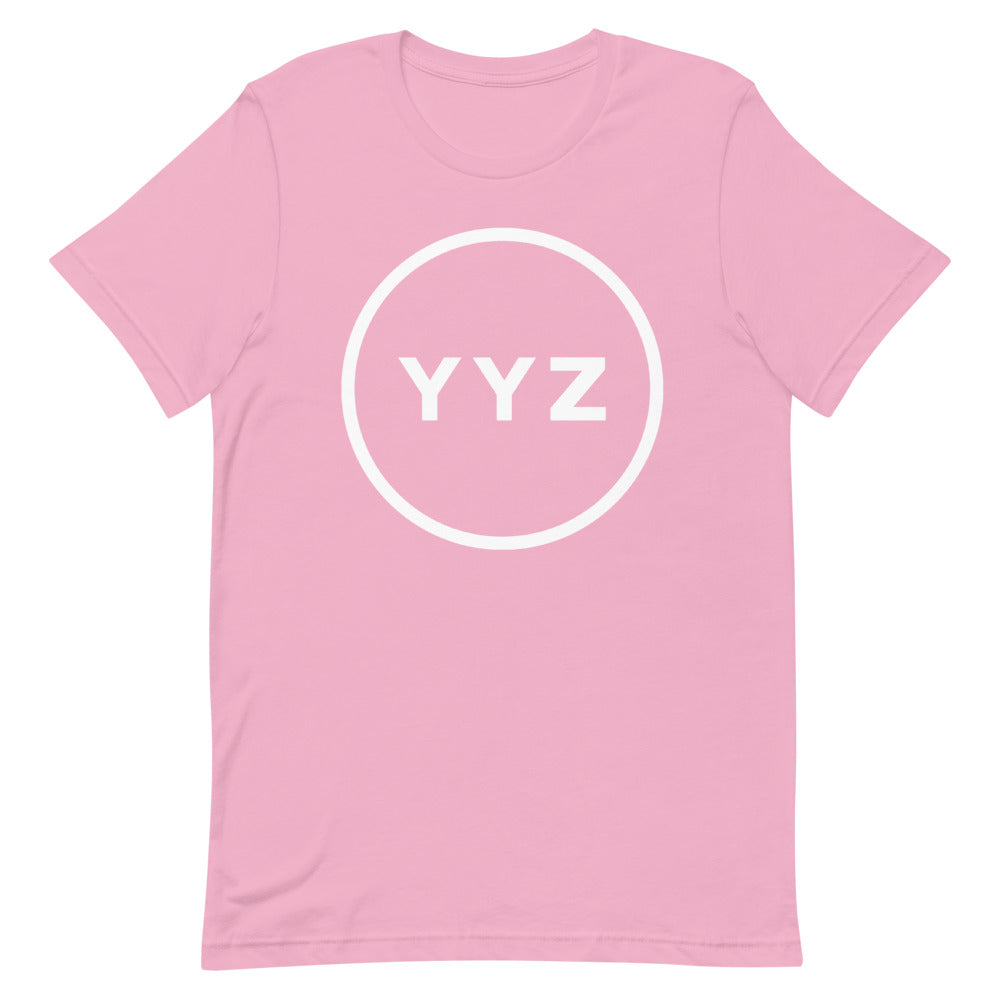 YYZ Circle Unisex Pink T-Shirt