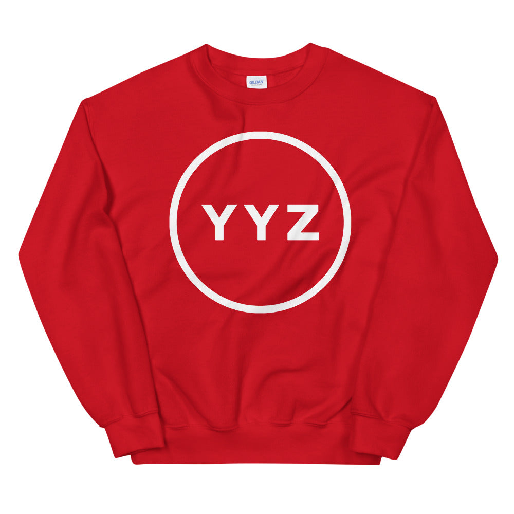 YYZ Circle Unisex Red Sweatshirt