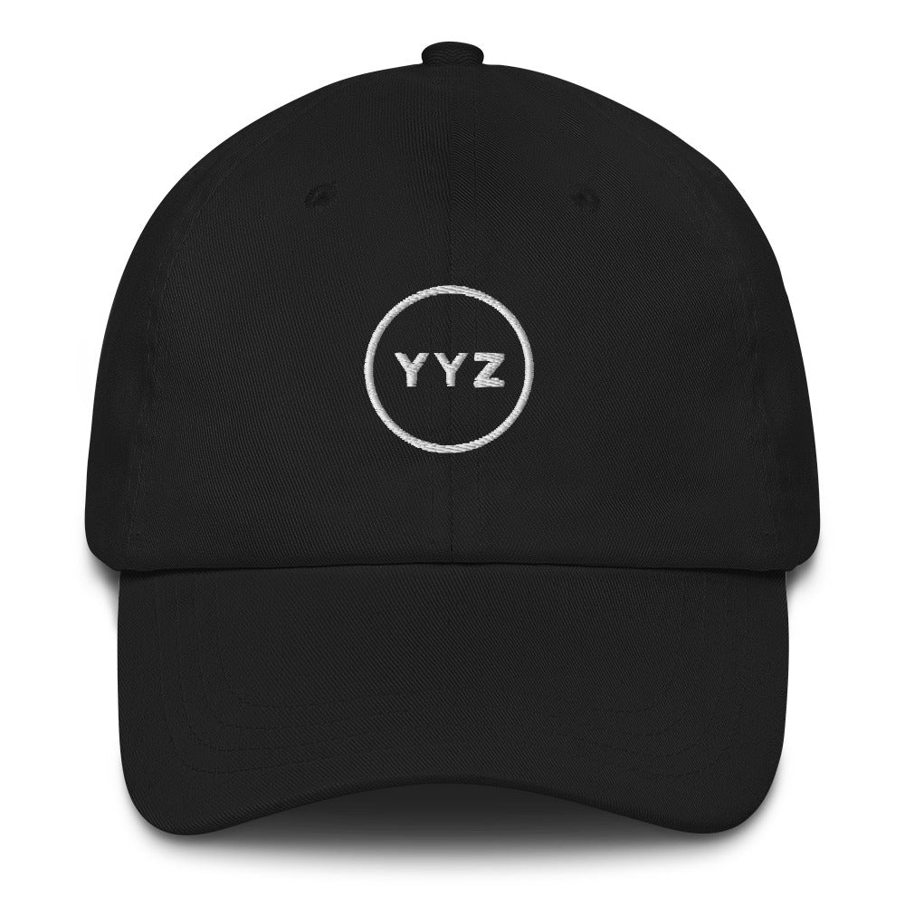 YYZ Circle Black Dad Cap