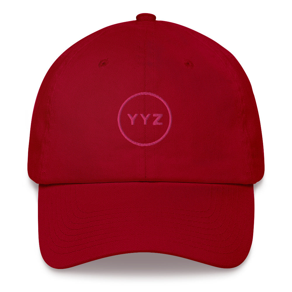 YYZ Circle Pink Dad Cap