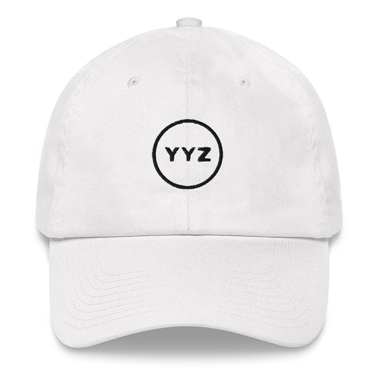 YYZ Circle White Dad Cap