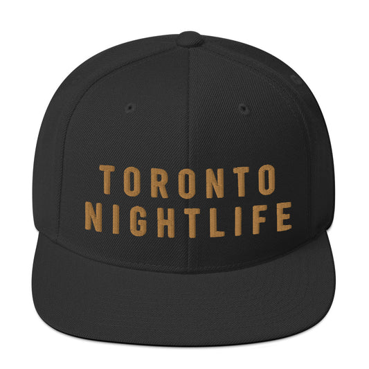 Toronto Nightlife Black & Gold Snapback Hat - Limited Edition