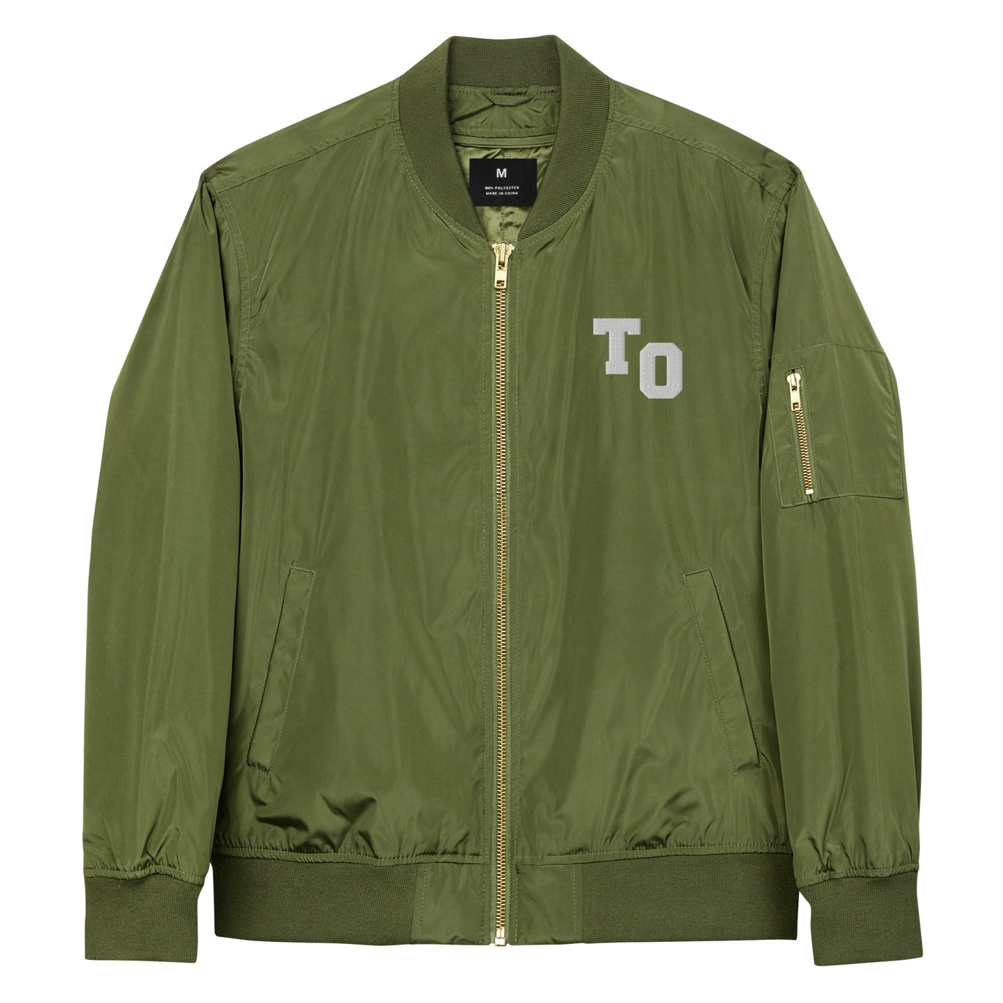 TO Embroidered Bomber Jacket