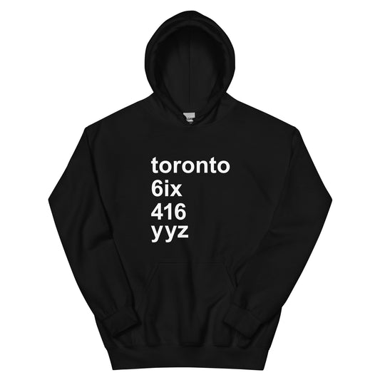 Toronto Nicknames Unisex Hoodie