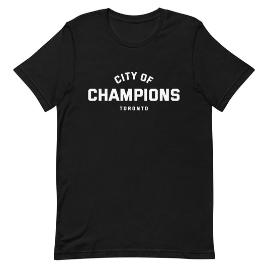 City of Champions Unisex Black T-Shirt