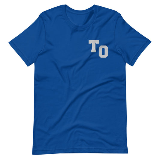 TO Embroidered Unisex Blue T-Shirt