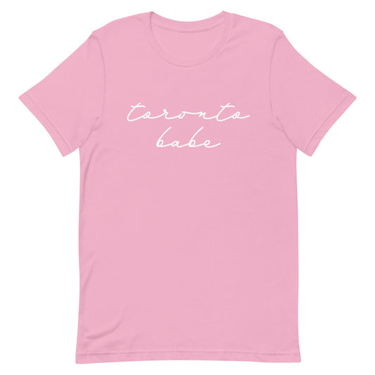 Toronto Babe Unisex Pink T-Shirt