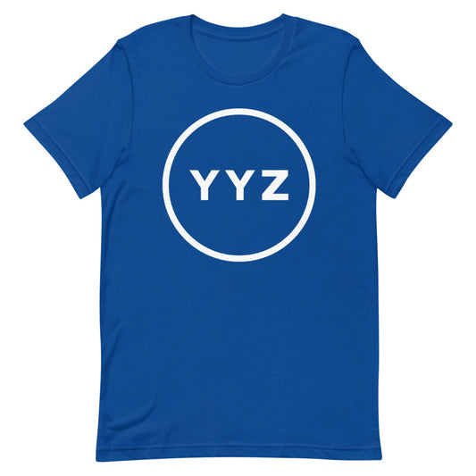 YYZ Circle Unisex Blue T-Shirt