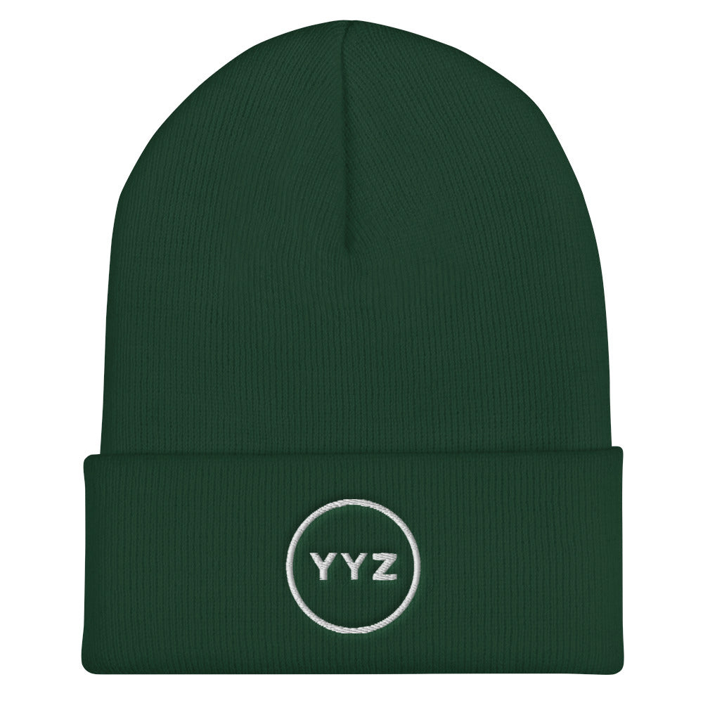 YYZ Circle Cuffed Spruce Beanie