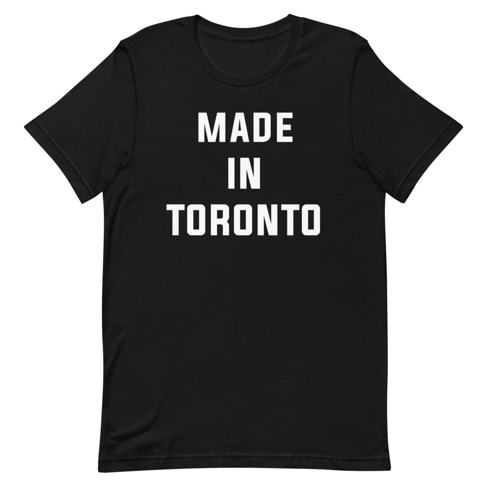 Made in Toronto Classic Unisex Black T-Shirt