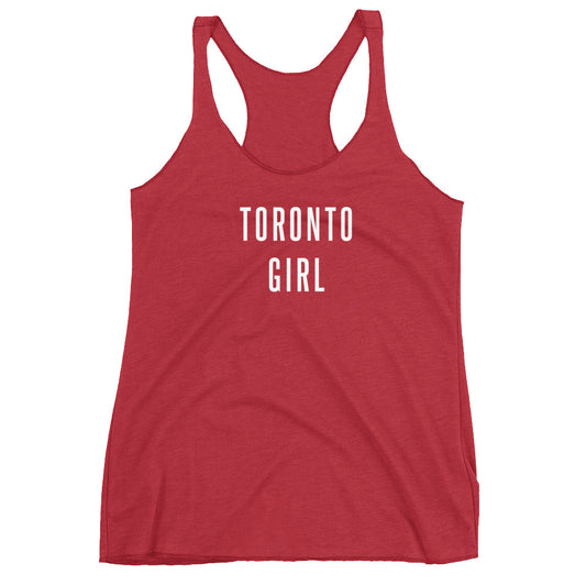 Toronto Girl Womens Red Racerback Tank