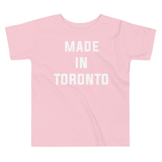 Made in Toronto Classic Toddler Pink T-Shirt