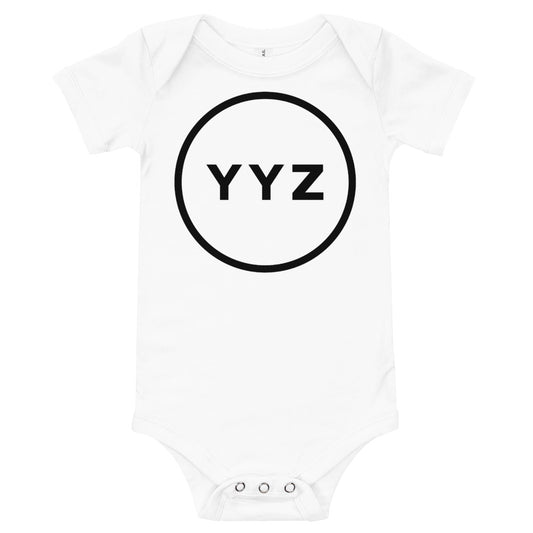 YYZ Circle Infant White Onesie