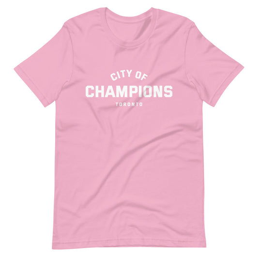 City of Champions Unisex Pink T-Shirt