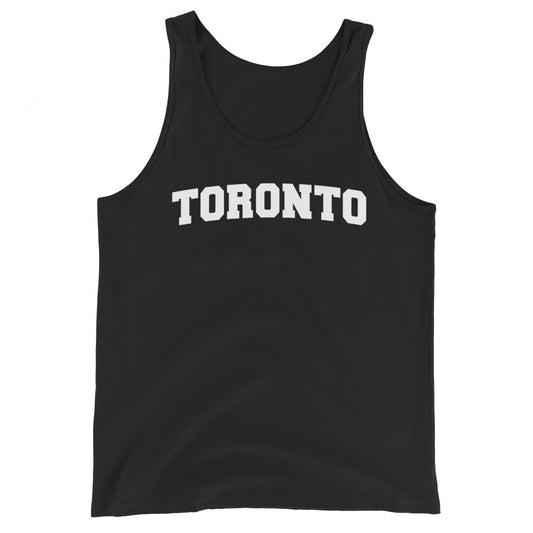 Toronto Varsity Unisex Black Tank Top