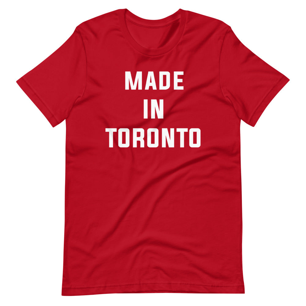 Made in Toronto Classic Unisex Red T-Shirt