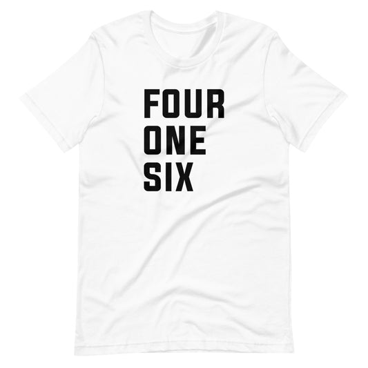 Four One Six Unisex White T-Shirt