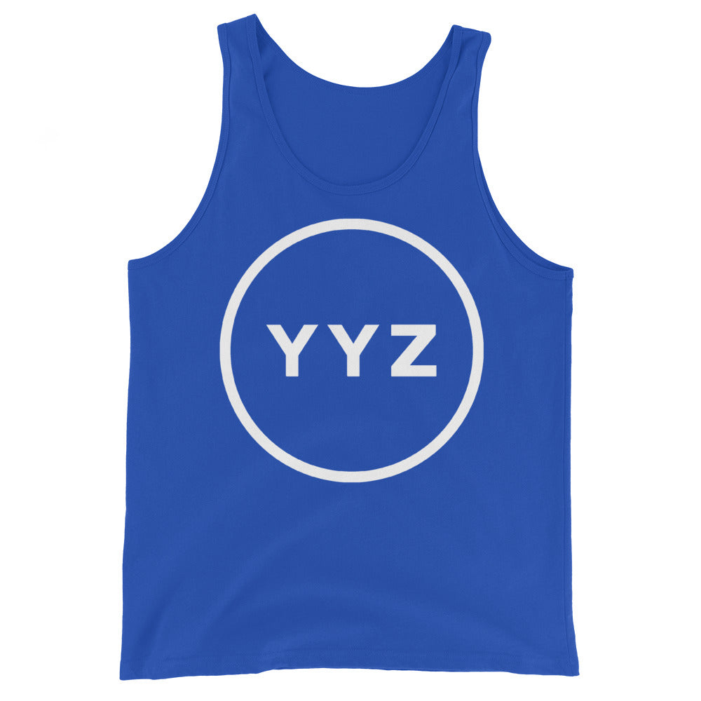 YYZ Circle Unisex Blue Tank Top