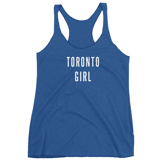 Toronto Girl Womens Blue Racerback Tank