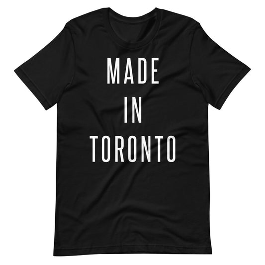 Made in Toronto Unisex Black T-Shirt