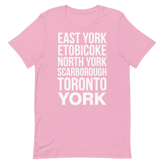 Six boroughs Unisex Pink T-Shirt