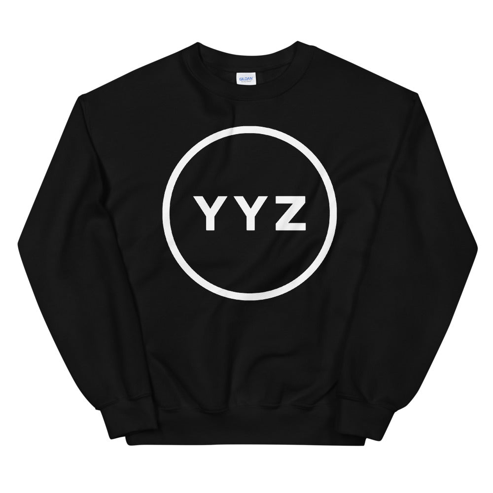 YYZ Circle Unisex Black Sweatshirt