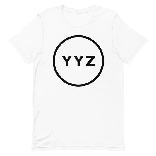 YYZ Circle Unisex White T-Shirt