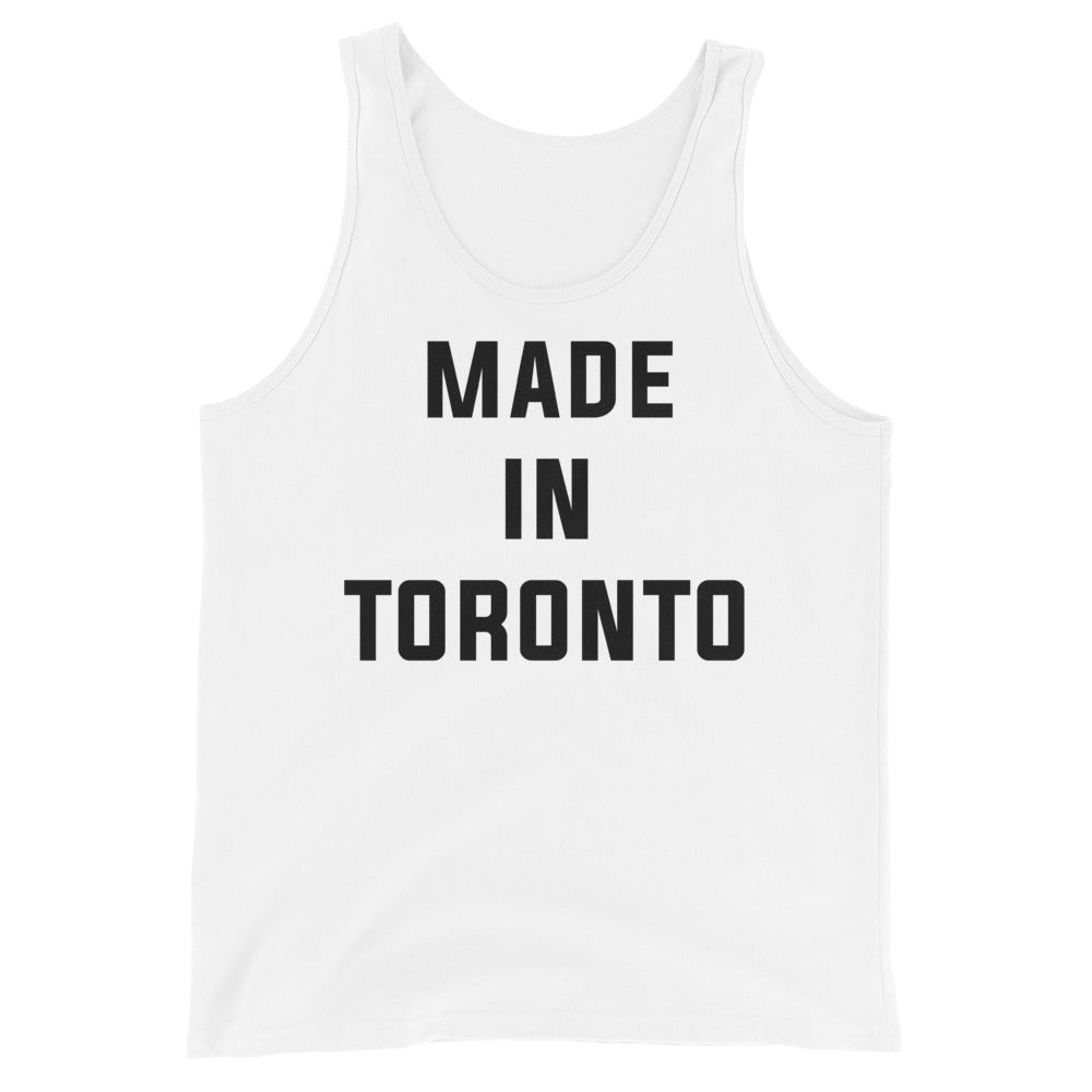 Made in Toronto Classic Unisex White Tank Top