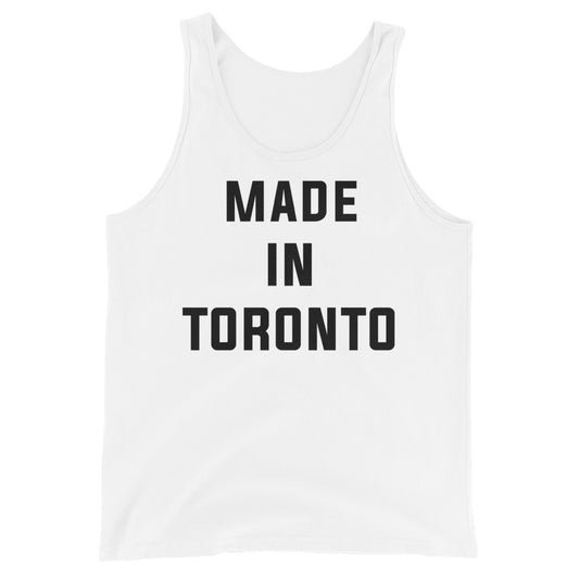Made in Toronto Classic Unisex White Tank Top