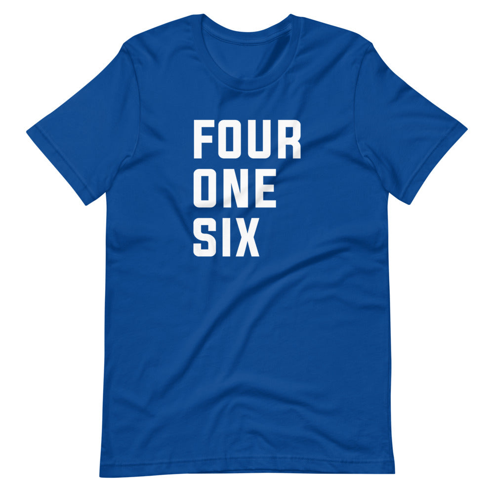 Four One Six Unisex Blue T-Shirt