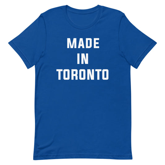 Made in Toronto Classic Unisex Blue T-Shirt