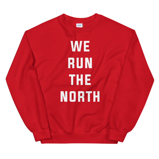 We Run the North Unisex Red Sweatshirt