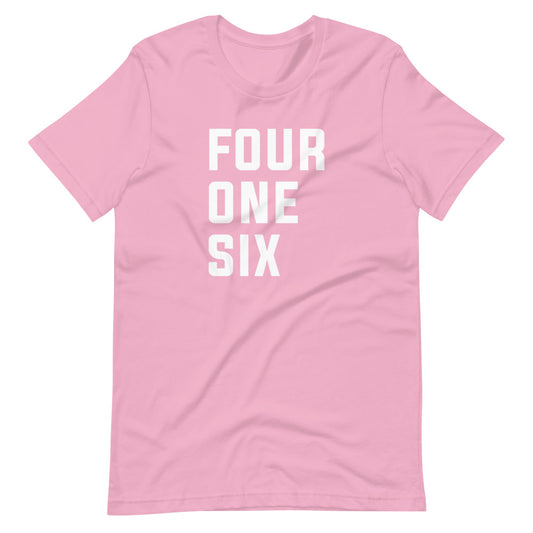 Four One Six Unisex Pink T-Shirt