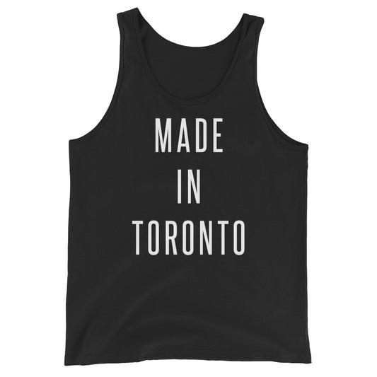 Made in Toronto Unisex Black Tank Top