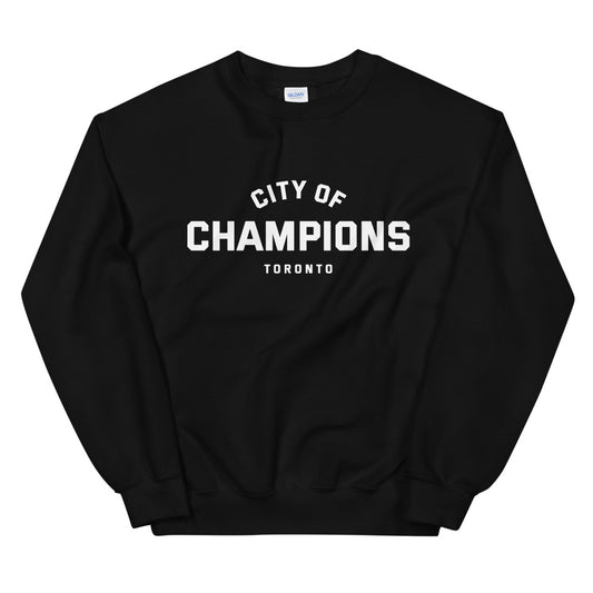 City of Champions Unisex Black Sweatshirt