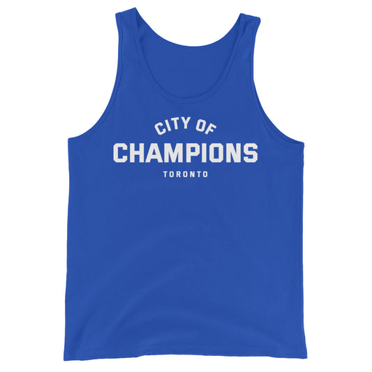 City of Champions Unisex Blue Tank Top