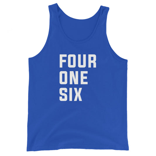 Four One Six Unisex Blue Tank Top