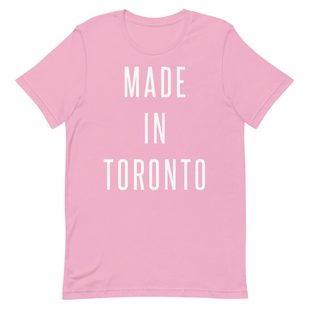 Made in Toronto Unisex Pink T-Shirt