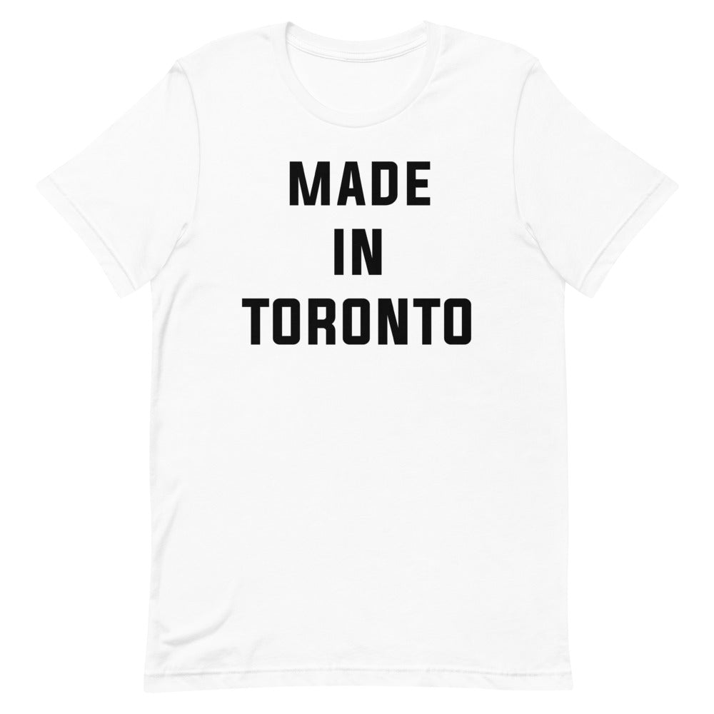 Made in Toronto Classic Unisex White T-Shirt