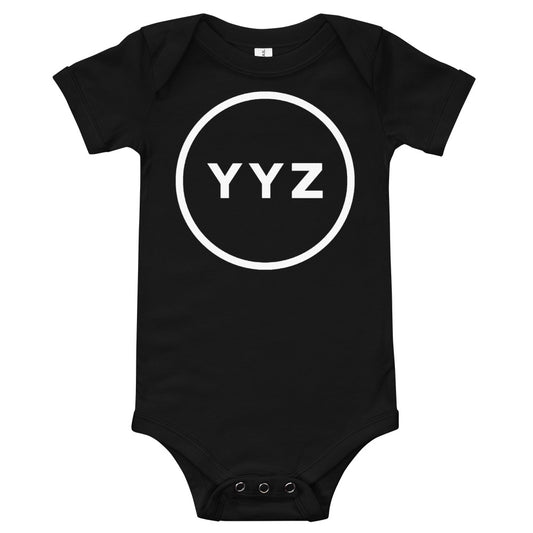 YYZ Circle Infant Black Onesie