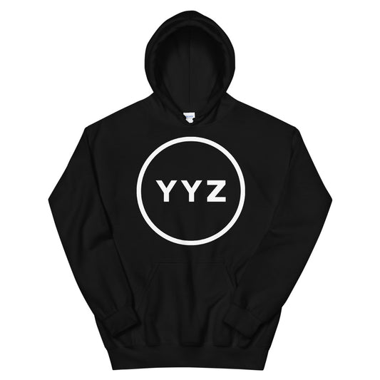 YYZ Circle Unisex Black Hoodie