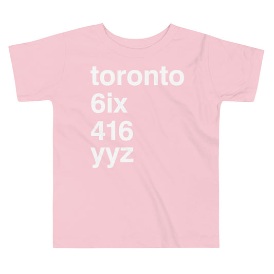 Toronto Nicknames Toddler Pink T-Shirt