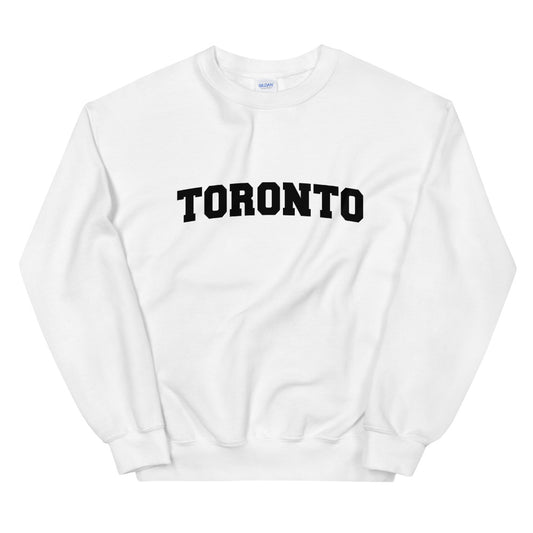 Toronto Varsity Unisex White Sweatshirt