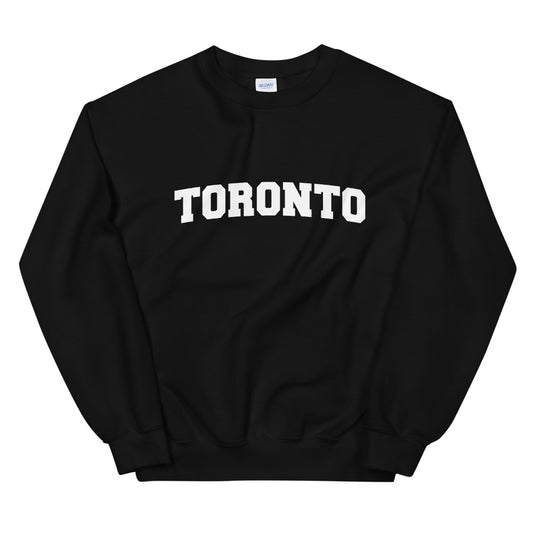 Toronto Varsity Unisex Black Sweatshirt