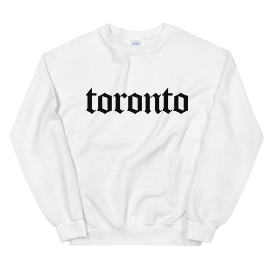 Toronto Gothic Unisex White Sweatshirt