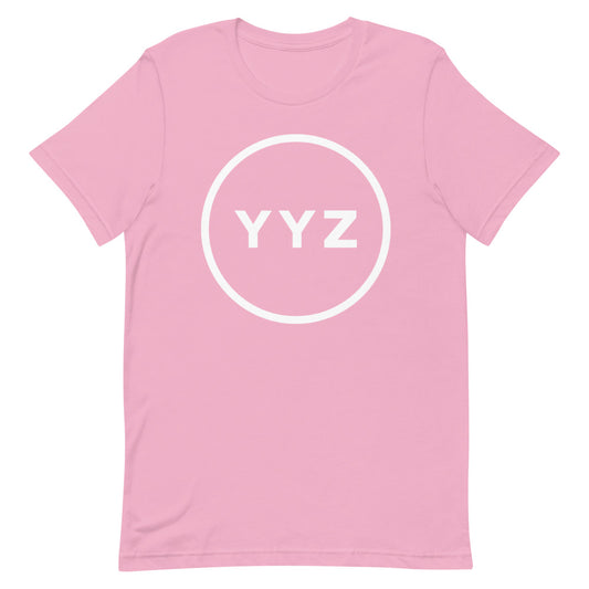 YYZ Circle Unisex Pink T-Shirt